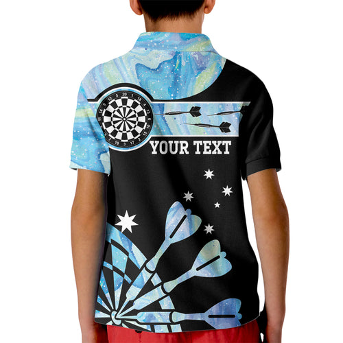 Personalised Australia Darts Opal Vibes Kid Polo Shirt