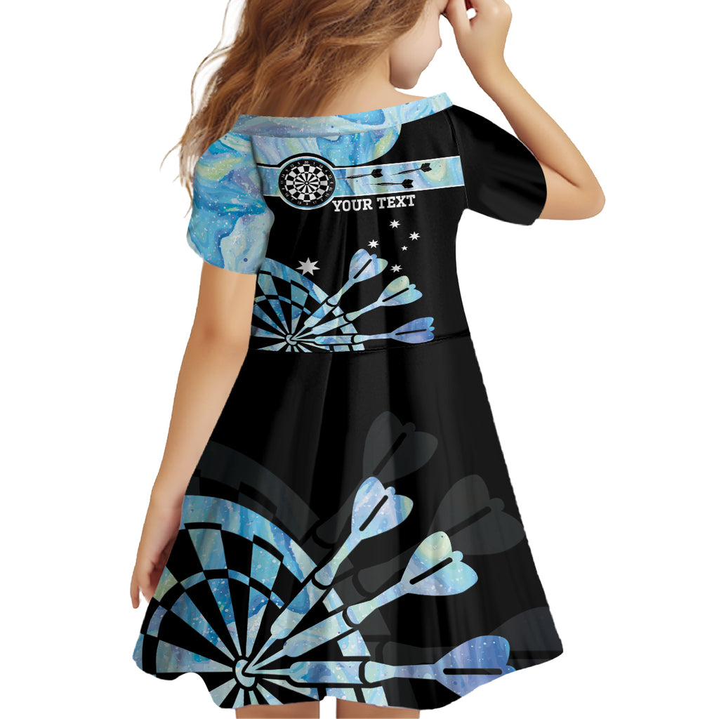 Personalised Australia Darts Opal Vibes Kid Short Sleeve Dress