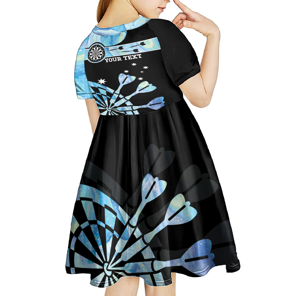 Personalised Australia Darts Opal Vibes Kid Short Sleeve Dress