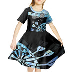 Personalised Australia Darts Opal Vibes Kid Short Sleeve Dress