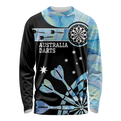Personalised Australia Darts Opal Vibes Long Sleeve Shirt