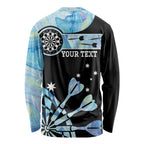 Personalised Australia Darts Opal Vibes Long Sleeve Shirt