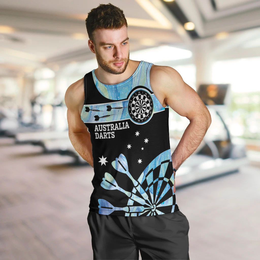 Personalised Australia Darts Opal Vibes Men Tank Top