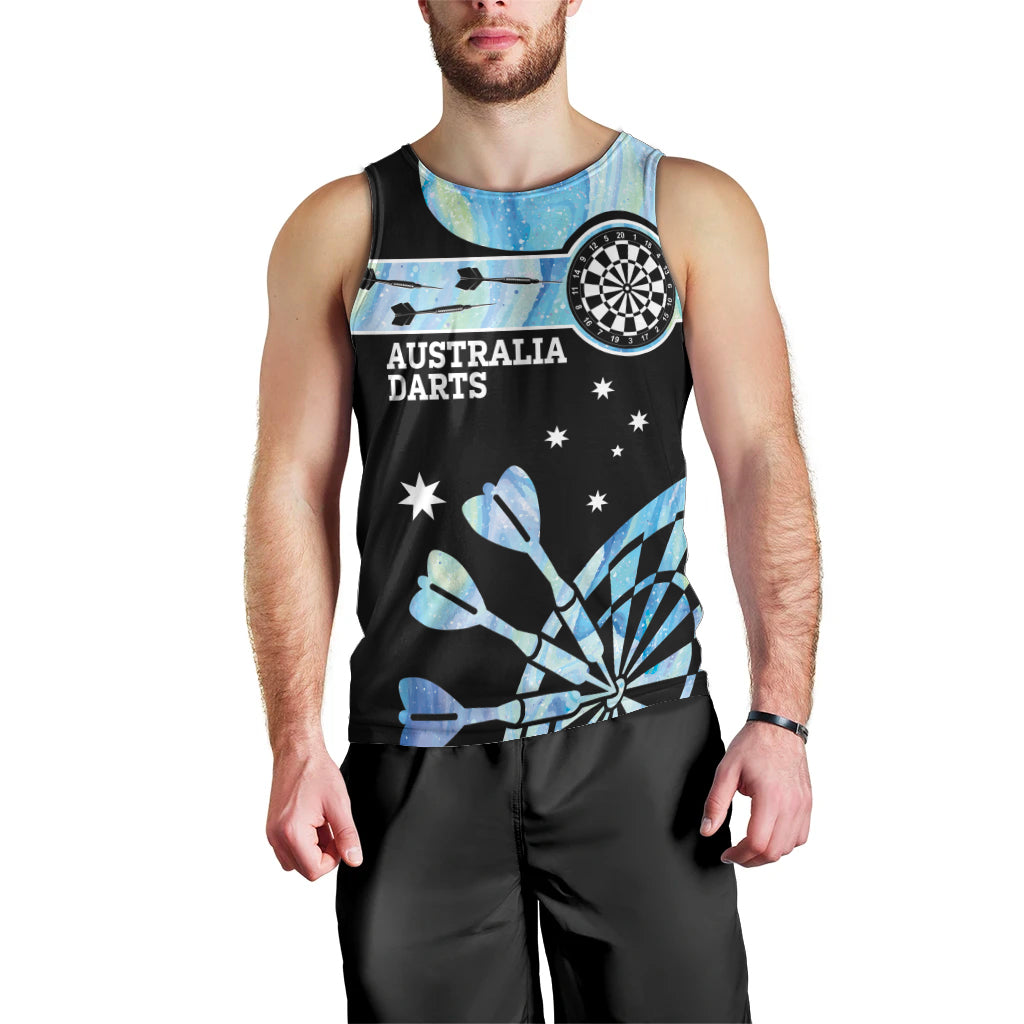 Personalised Australia Darts Opal Vibes Men Tank Top