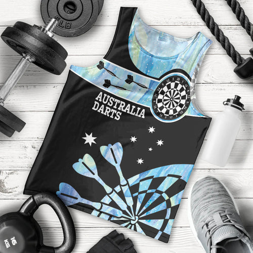 Personalised Australia Darts Opal Vibes Men Tank Top