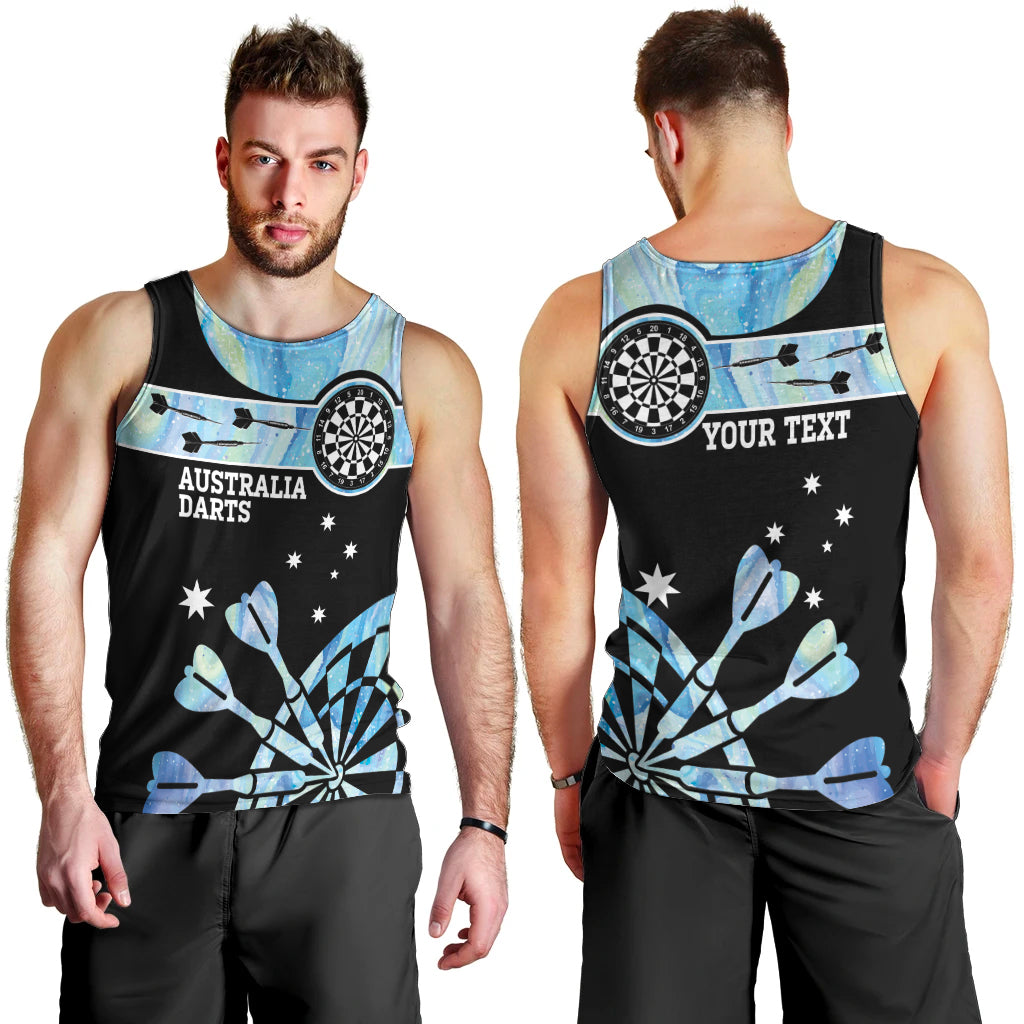Personalised Australia Darts Opal Vibes Men Tank Top