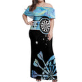 Personalised Australia Darts Opal Vibes Off Shoulder Maxi Dress