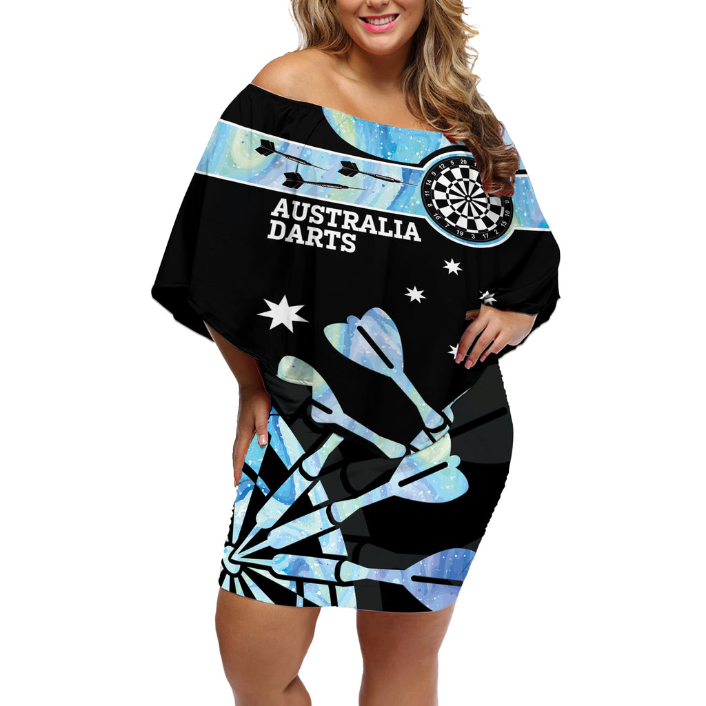 Personalised Australia Darts Opal Vibes Off Shoulder Short Dress