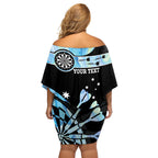 Personalised Australia Darts Opal Vibes Off Shoulder Short Dress