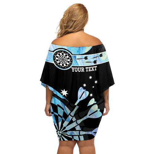 Personalised Australia Darts Opal Vibes Off Shoulder Short Dress