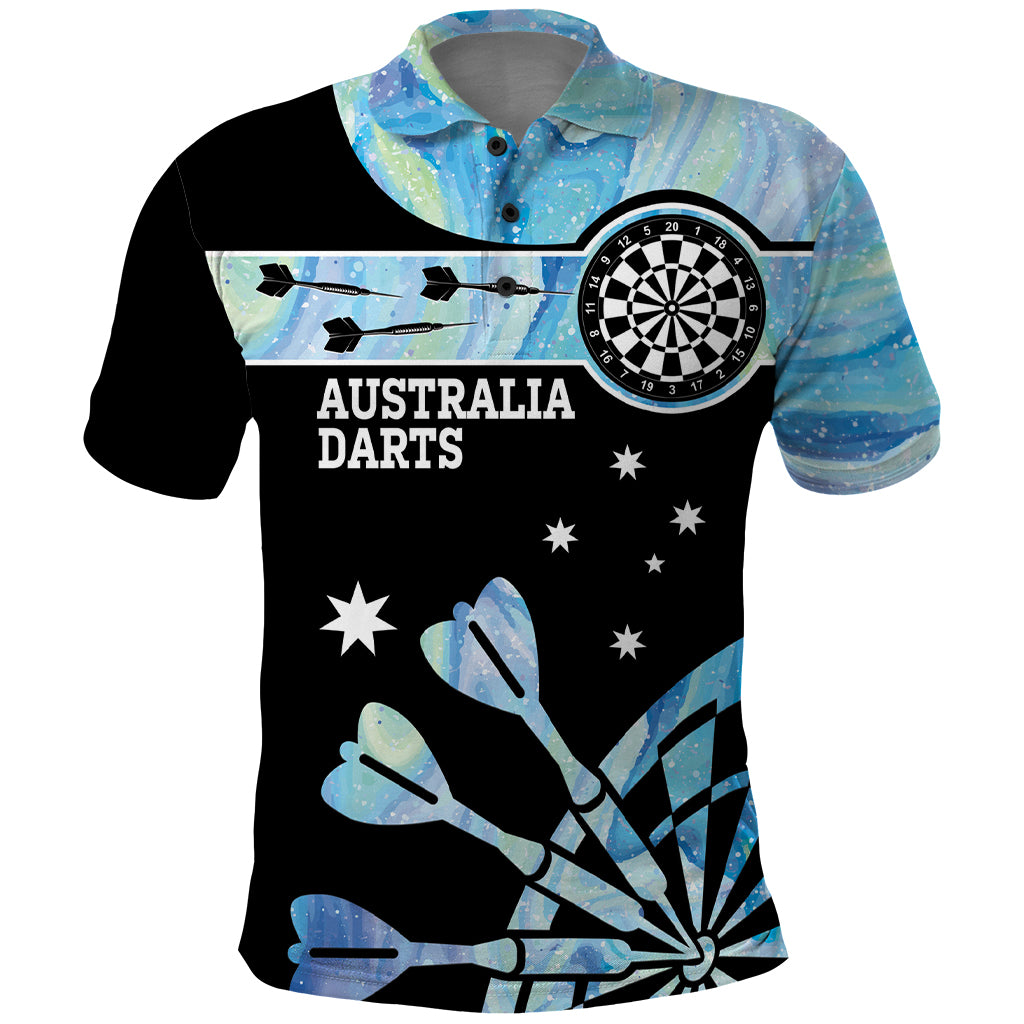 Personalised Australia Darts Opal Vibes Polo Shirt
