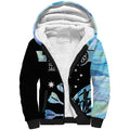 Personalised Australia Darts Opal Vibes Sherpa Hoodie