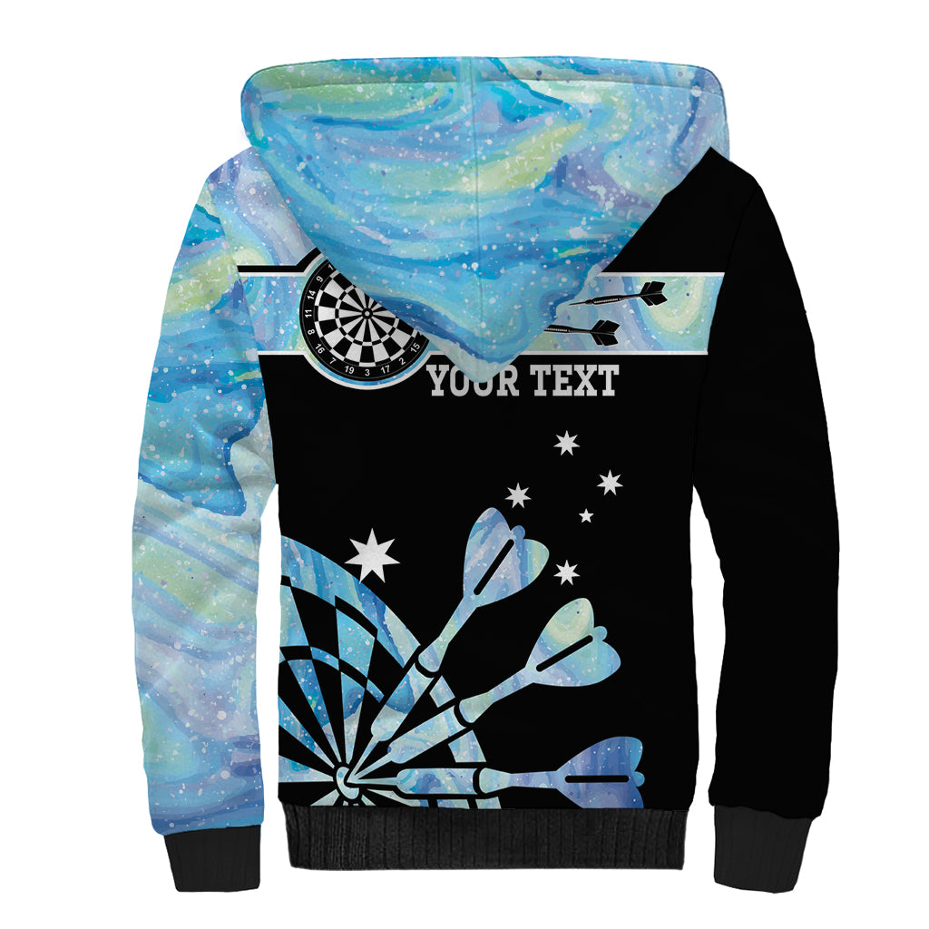 Personalised Australia Darts Opal Vibes Sherpa Hoodie
