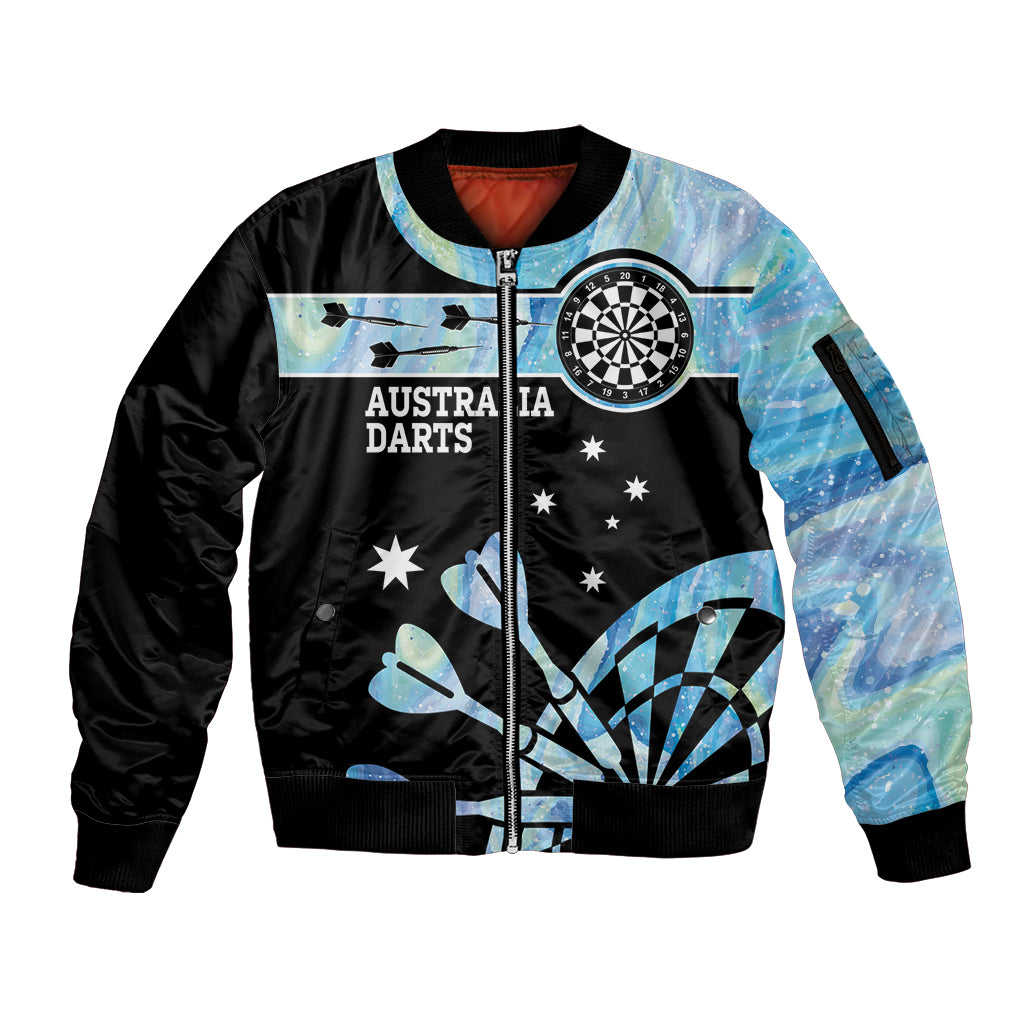 Personalised Australia Darts Opal Vibes Sleeve Zip Bomber Jacket