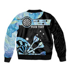 Personalised Australia Darts Opal Vibes Sleeve Zip Bomber Jacket
