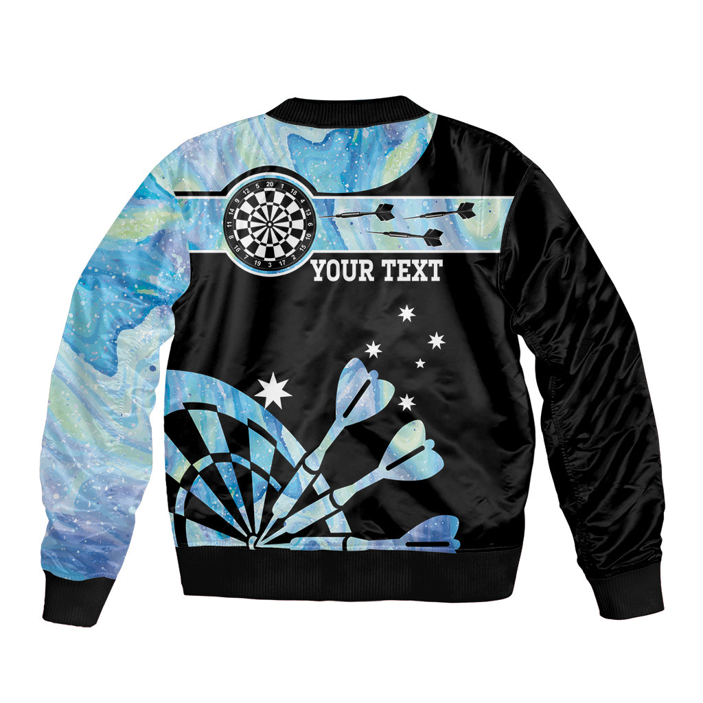 Personalised Australia Darts Opal Vibes Sleeve Zip Bomber Jacket