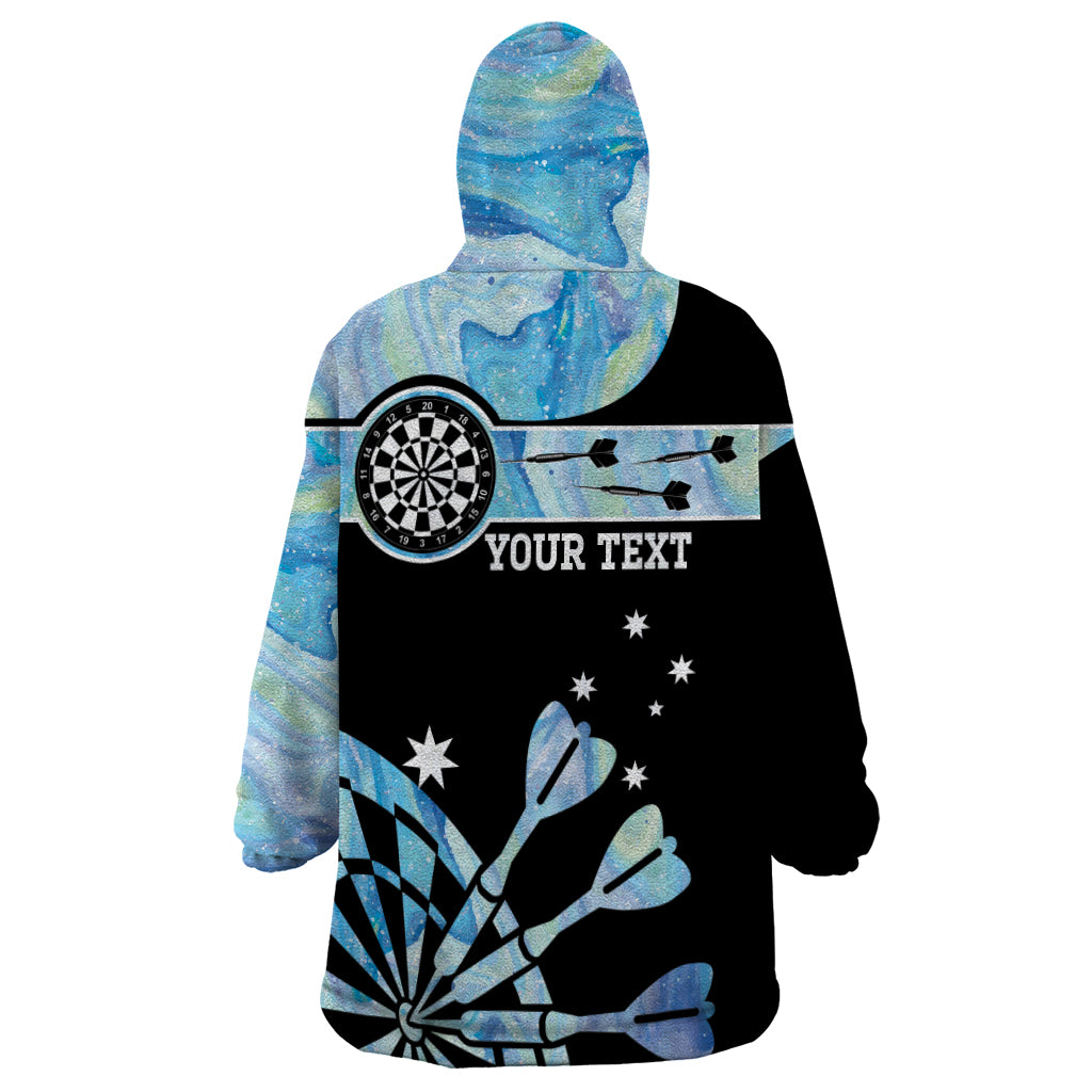 Personalised Australia Darts Opal Vibes Wearable Blanket Hoodie
