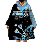 Personalised Australia Darts Opal Vibes Wearable Blanket Hoodie