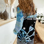 Personalised Australia Darts Opal Vibes Women Casual Shirt