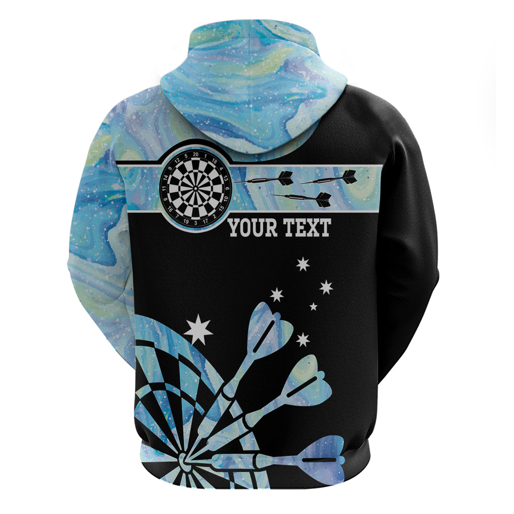 Personalised Australia Darts Opal Vibes Zip Hoodie