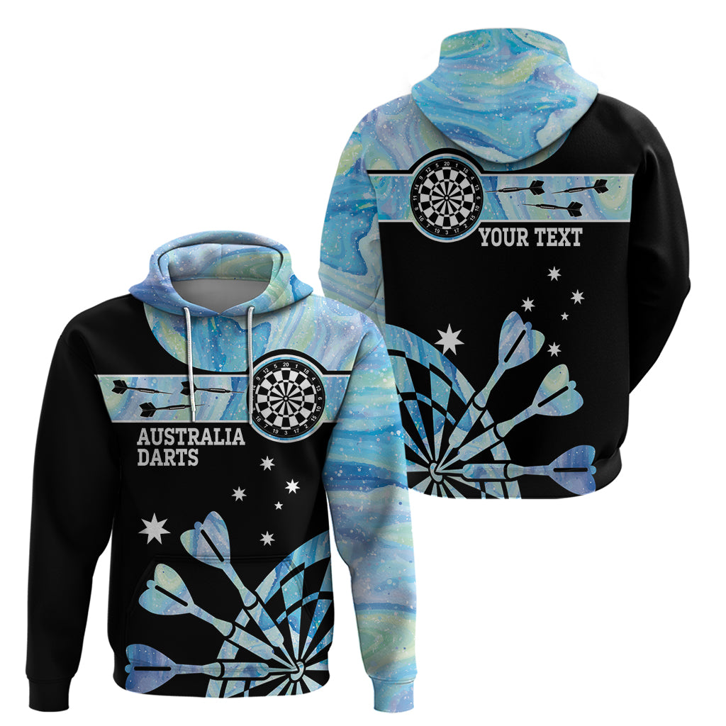 Personalised Australia Darts Opal Vibes Zip Hoodie