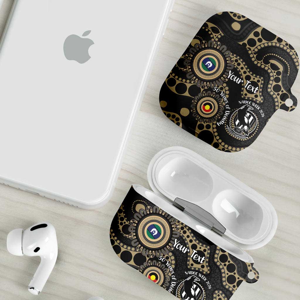 Collingwood NAIDOC Week 2026 Personalised AirPods Case 50 Years of Deadly Aboriginal Art