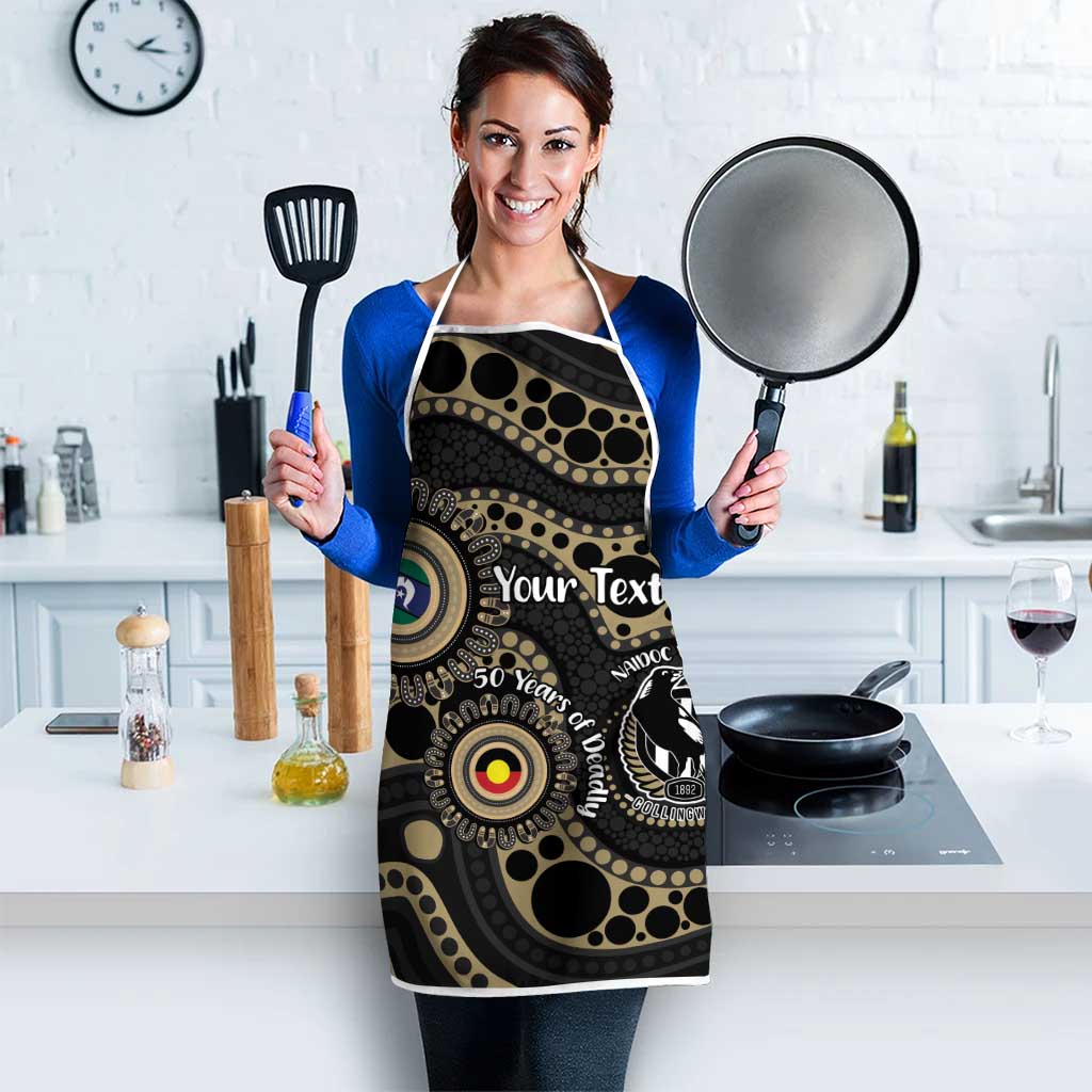 Collingwood NAIDOC Week 2026 Personalised Apron 50 Years of Deadly Aboriginal Art