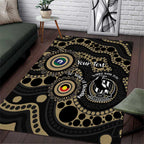 Collingwood NAIDOC Week 2026 Personalised Area Rug 50 Years of Deadly Aboriginal Art