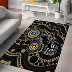 Collingwood NAIDOC Week 2026 Personalised Area Rug 50 Years of Deadly Aboriginal Art