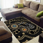 Collingwood NAIDOC Week 2026 Personalised Area Rug 50 Years of Deadly Aboriginal Art