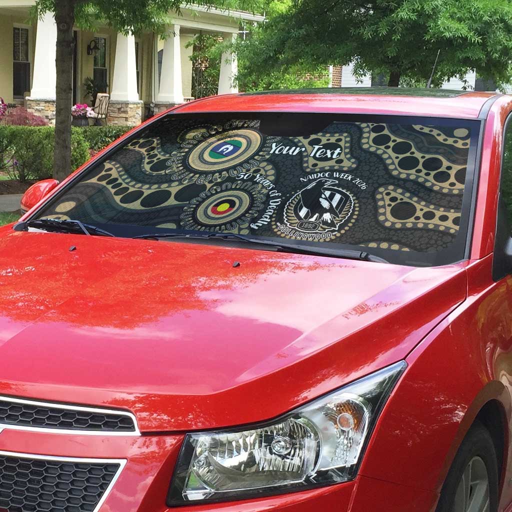 Collingwood NAIDOC Week 2026 Personalised Auto Sun Shade 50 Years of Deadly Aboriginal Art