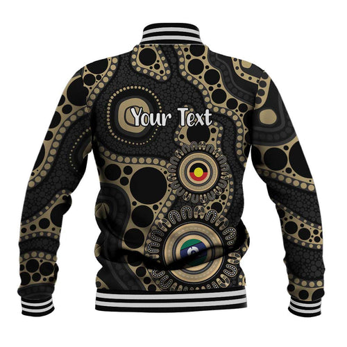 Collingwood NAIDOC Week 2026 Personalised Baseball Jacket 50 Years of Deadly Aboriginal Art
