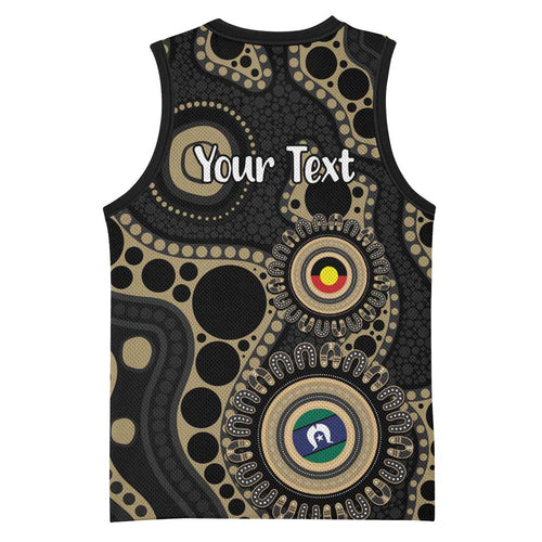 Collingwood NAIDOC Week 2026 Personalised Basketball Jersey 50 Years of Deadly Aboriginal Art