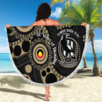 Collingwood NAIDOC Week 2026 Personalised Beach Blanket 50 Years of Deadly Aboriginal Art