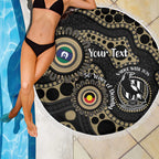Collingwood NAIDOC Week 2026 Personalised Beach Blanket 50 Years of Deadly Aboriginal Art