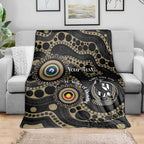 Collingwood NAIDOC Week 2026 Personalised Blanket 50 Years of Deadly Aboriginal Art