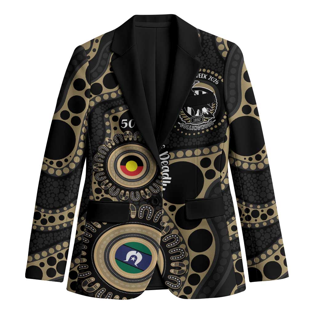 Collingwood NAIDOC Week 2026 Personalised Blazer 50 Years of Deadly Aboriginal Art