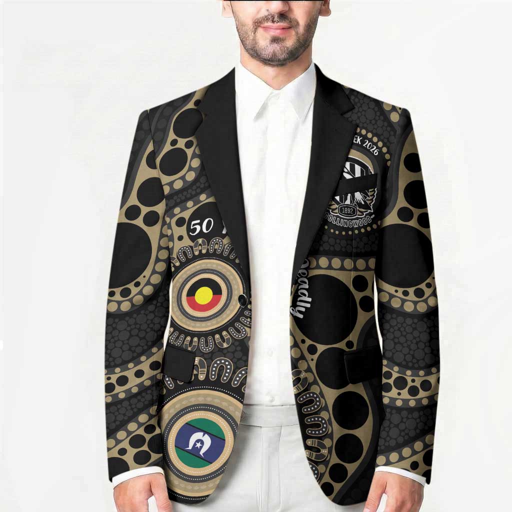 Collingwood NAIDOC Week 2026 Personalised Blazer 50 Years of Deadly Aboriginal Art