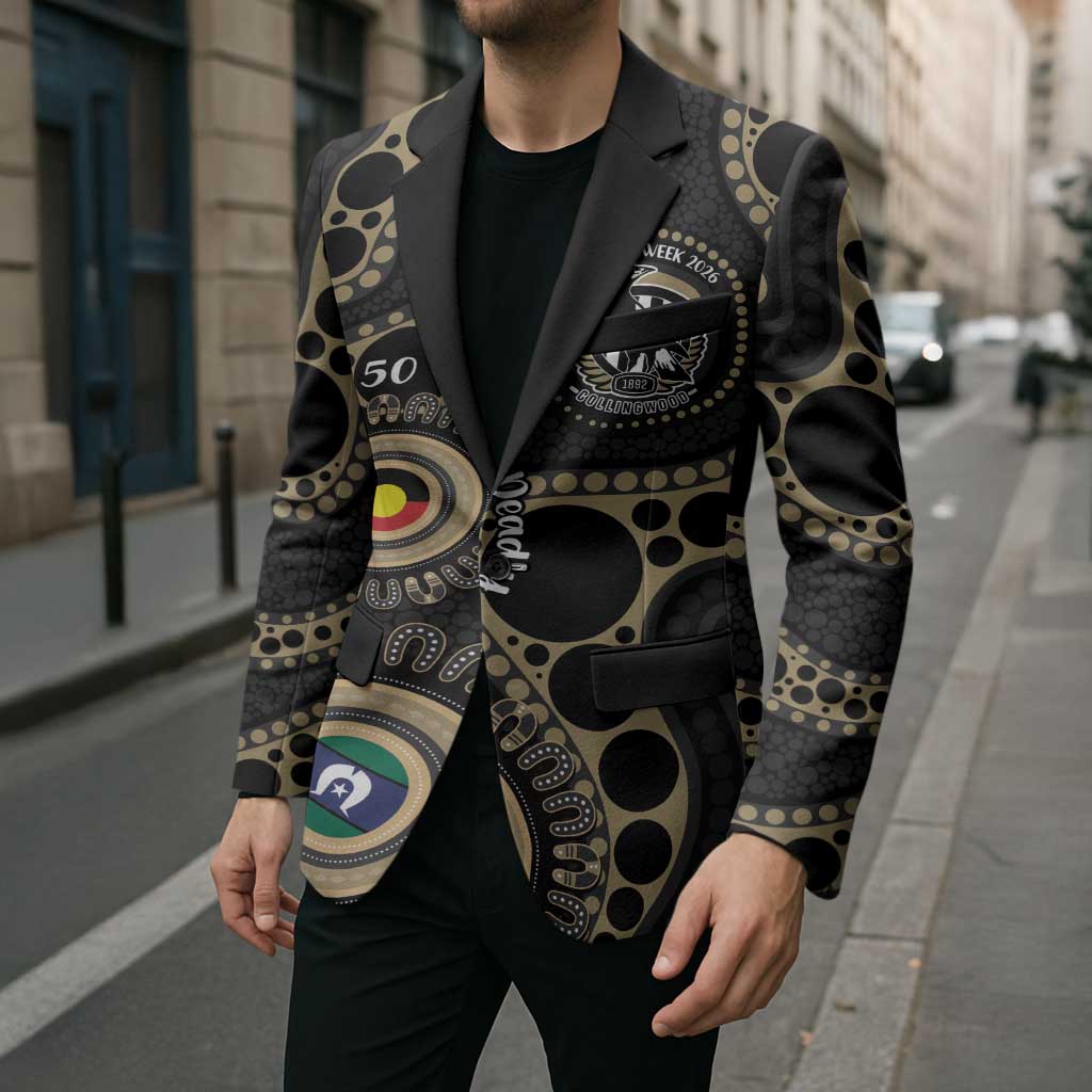 Collingwood NAIDOC Week 2026 Personalised Blazer 50 Years of Deadly Aboriginal Art