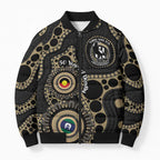Collingwood NAIDOC Week 2026 Personalised Bomber Puffer Jacket 50 Years of Deadly Aboriginal Art