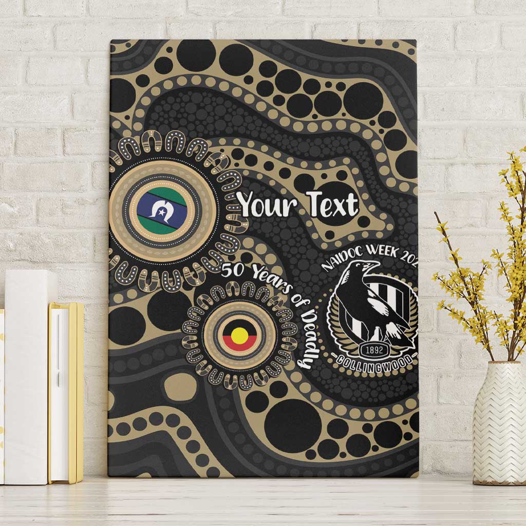 Collingwood NAIDOC Week 2026 Personalised Canvas Wall Art 50 Years of Deadly Aboriginal Art
