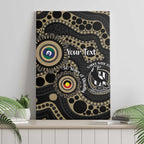 Collingwood NAIDOC Week 2026 Personalised Canvas Wall Art 50 Years of Deadly Aboriginal Art