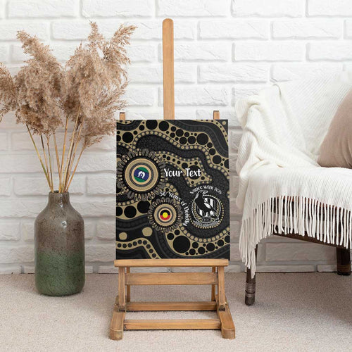 Collingwood NAIDOC Week 2026 Personalised Canvas Wall Art 50 Years of Deadly Aboriginal Art