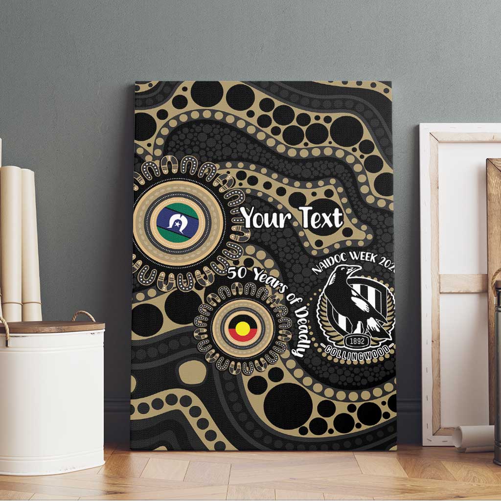 Collingwood NAIDOC Week 2026 Personalised Canvas Wall Art 50 Years of Deadly Aboriginal Art