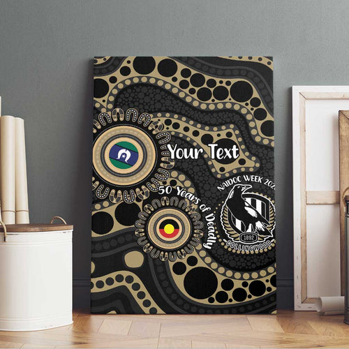 Collingwood NAIDOC Week 2026 Personalised Canvas Wall Art 50 Years of Deadly Aboriginal Art