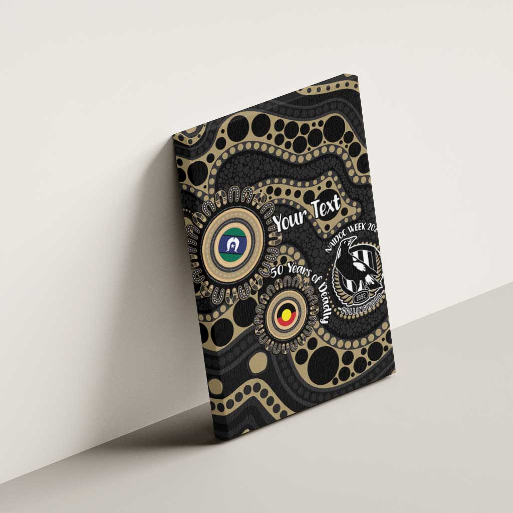 Collingwood NAIDOC Week 2026 Personalised Canvas Wall Art 50 Years of Deadly Aboriginal Art