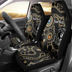 Collingwood NAIDOC Week 2026 Personalised Car Seat Cover 50 Years of Deadly Aboriginal Art
