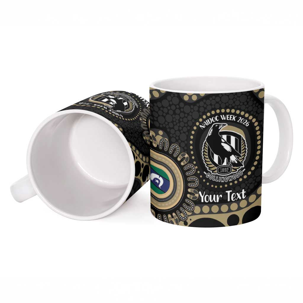 Collingwood NAIDOC Week 2026 Personalised Ceramic Mug 50 Years of Deadly Aboriginal Art