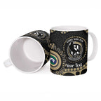 Collingwood NAIDOC Week 2026 Personalised Ceramic Mug 50 Years of Deadly Aboriginal Art