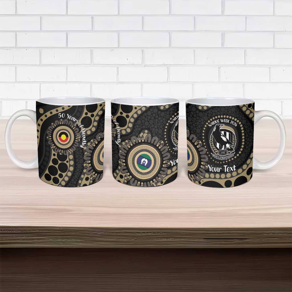 Collingwood NAIDOC Week 2026 Personalised Ceramic Mug 50 Years of Deadly Aboriginal Art
